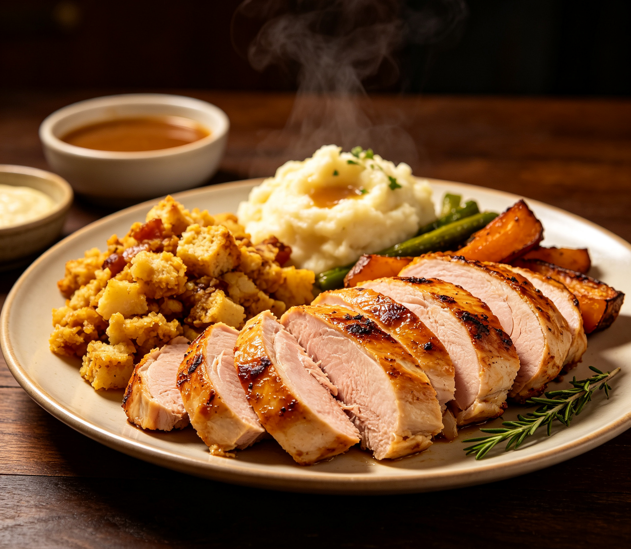 Roast Chicken & Stuffing Dinner