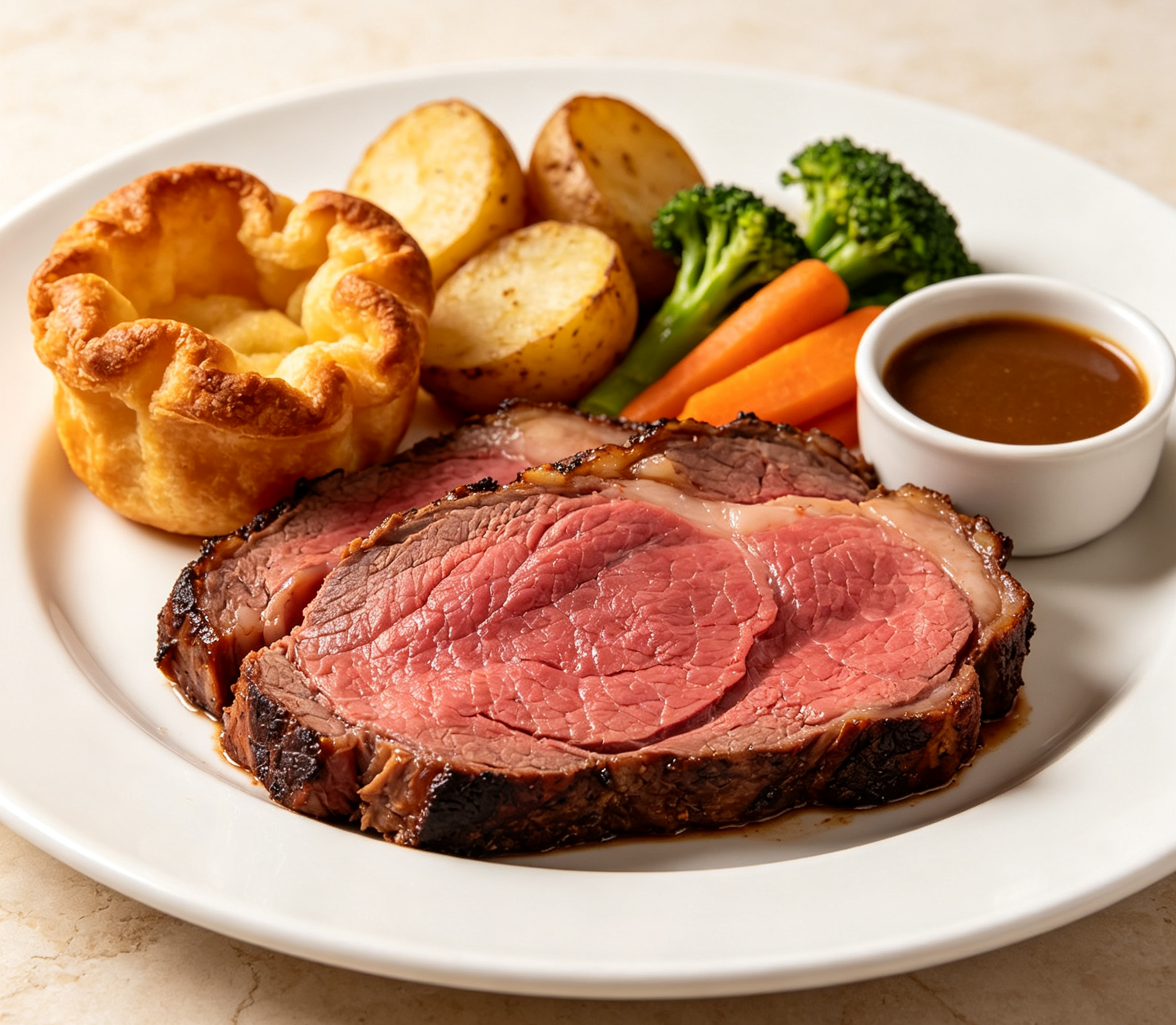 Classic British Roast Beef Plate