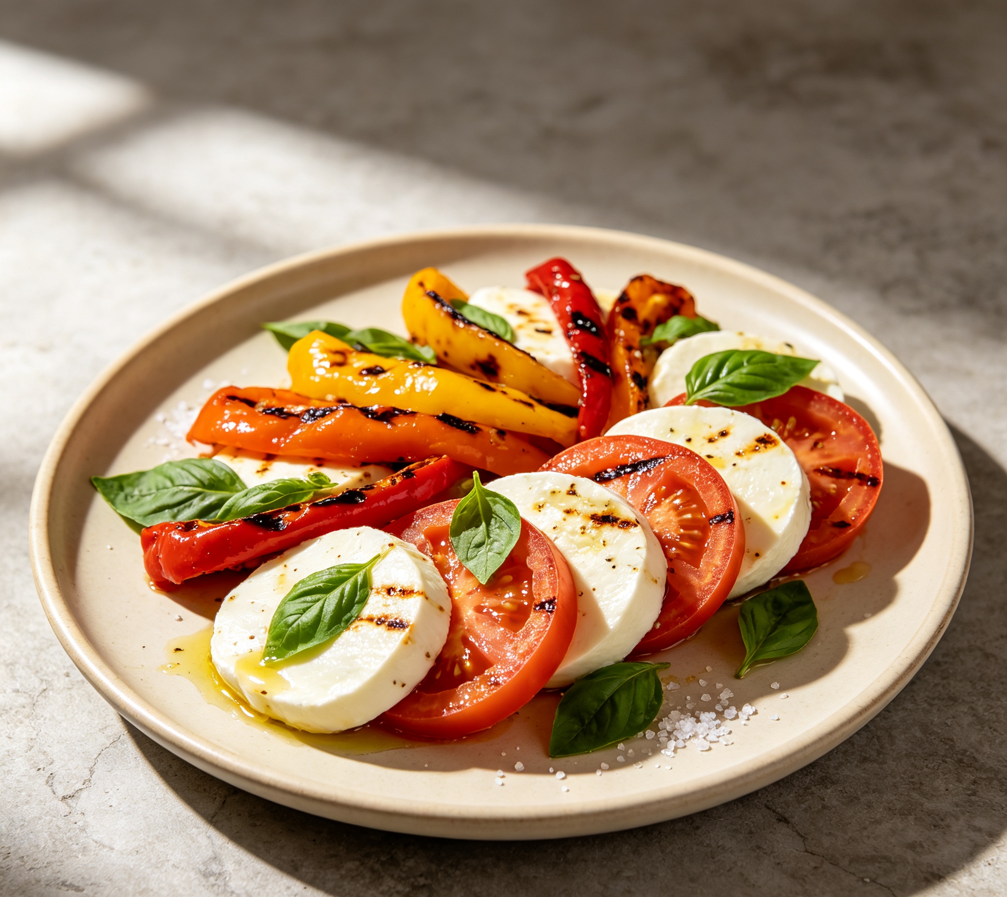 Roasted Pepper Caprese