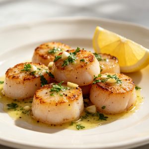 Herb Butter Scallops