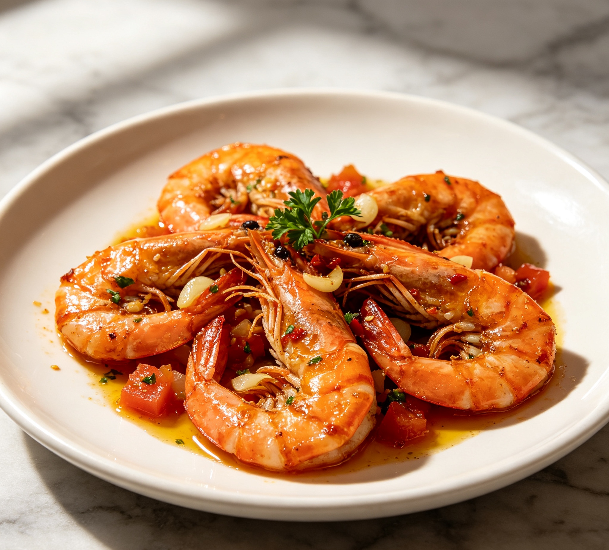 Chilli Garlic Prawns