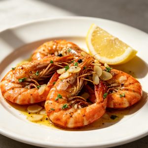Garlic King Prawns