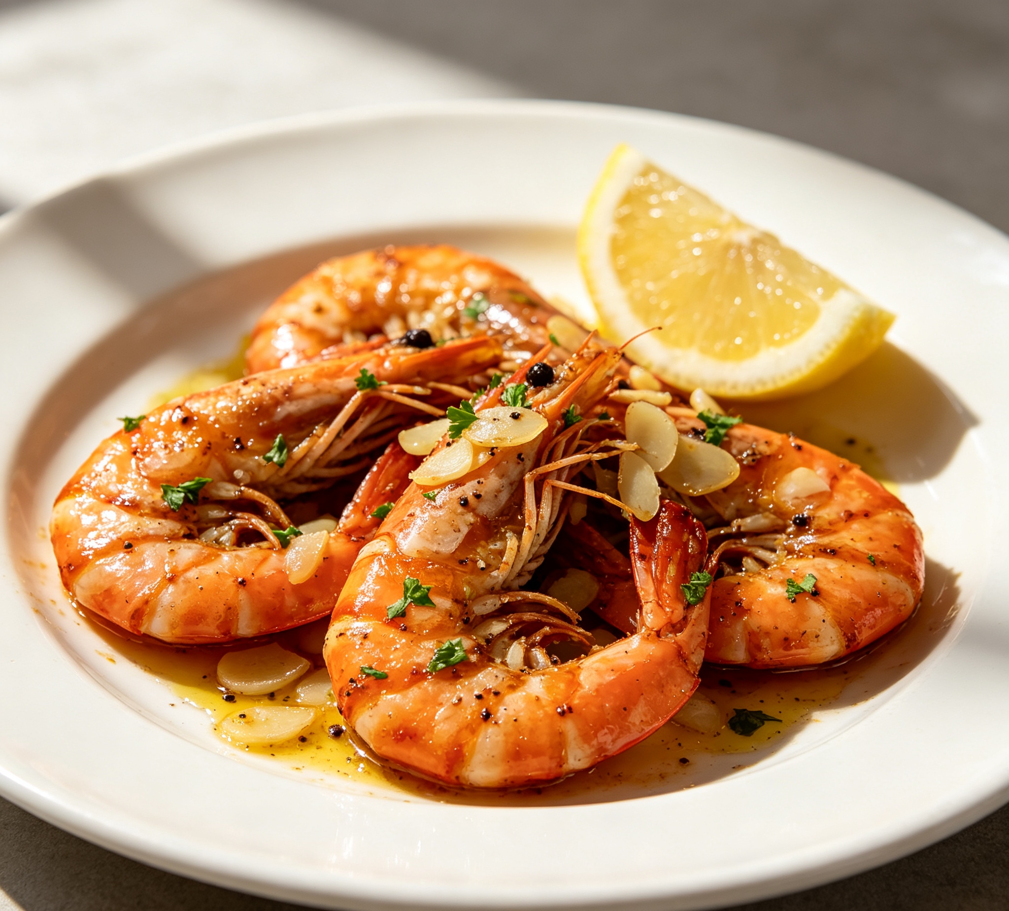 Garlic King Prawns
